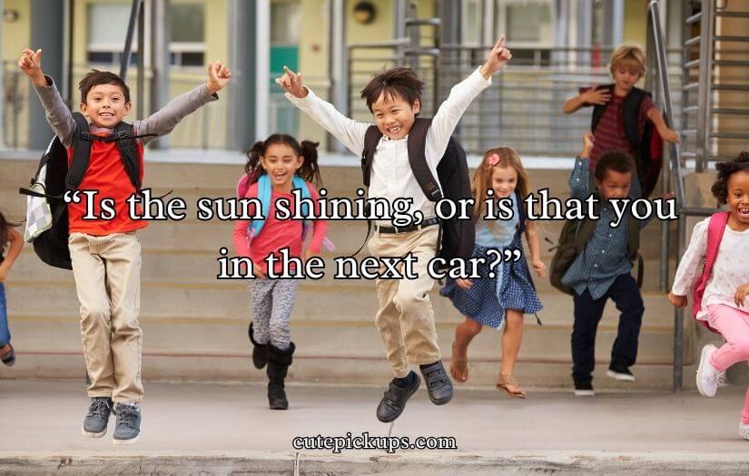 School Pickup Line Mom