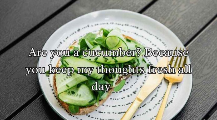 Cucumber Pick Up Lines Cucumber Pick Up Lines