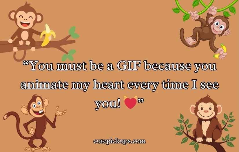 Rizz Monkey GIF Pick Up Lines