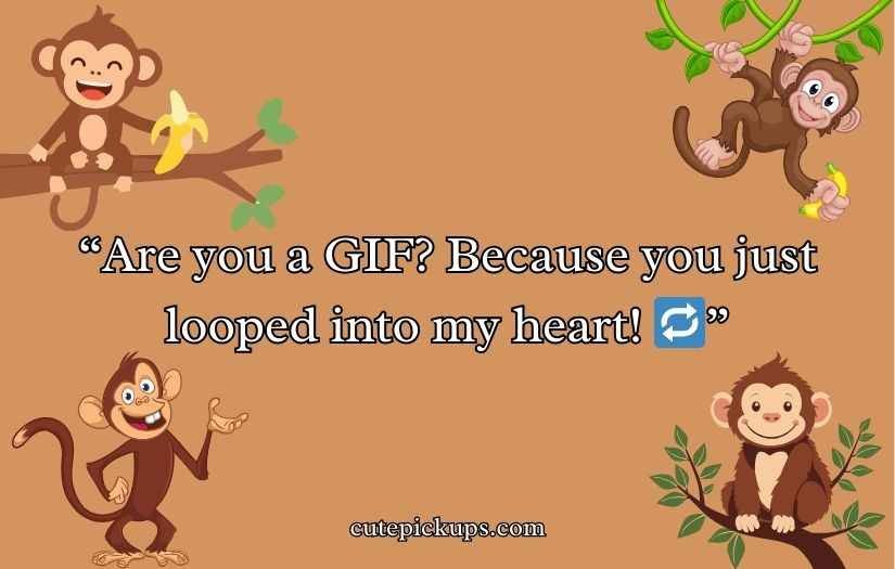 Rizz Monkey GIF Pick Up Lines