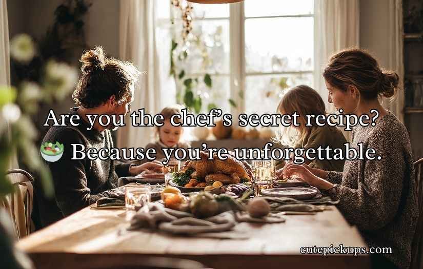 Dinner Pick-Up Lines