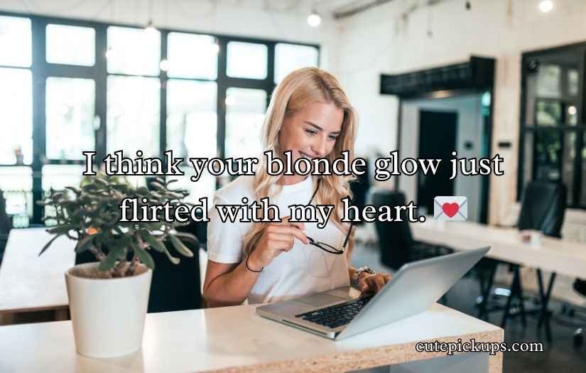 Blonde Pick Up Lines