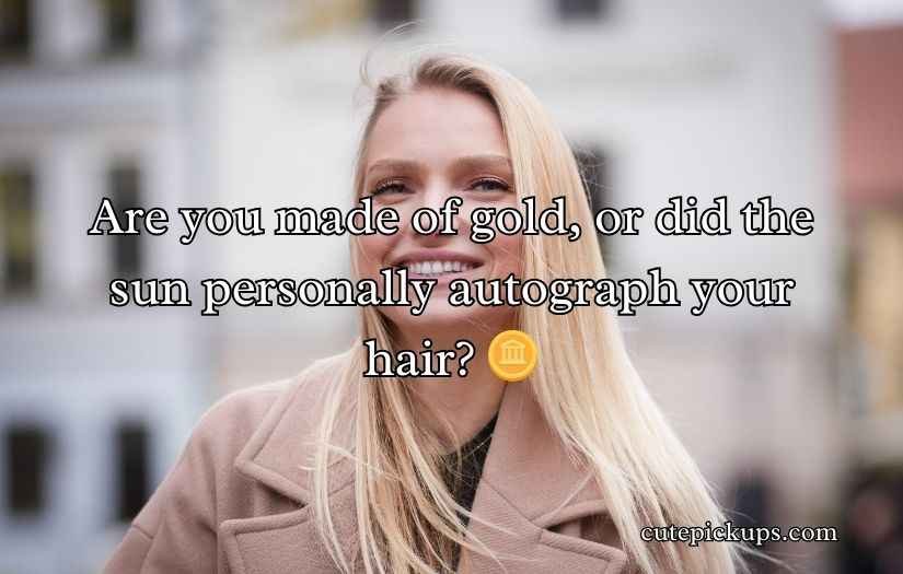 Blonde Pick Up Lines