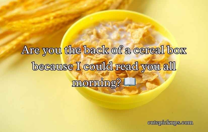 Cereal Pick Up Lines