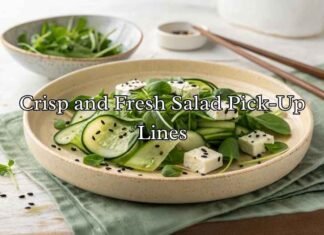 Crisp and Fresh Salad Pick-Up Lines Crisp and Fresh Salad Pick-Up Lines
