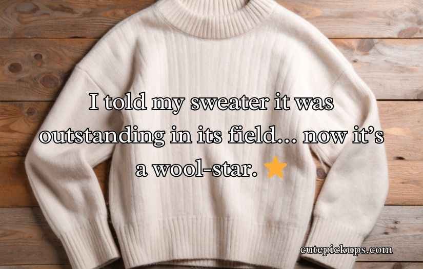 Sweater Puns and Jokes One Liner