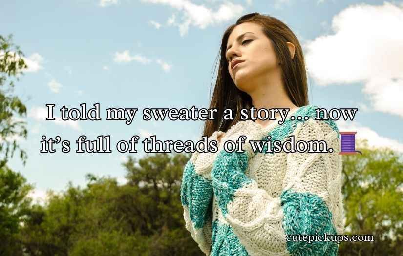 Sweater Puns and Jokes One Liner