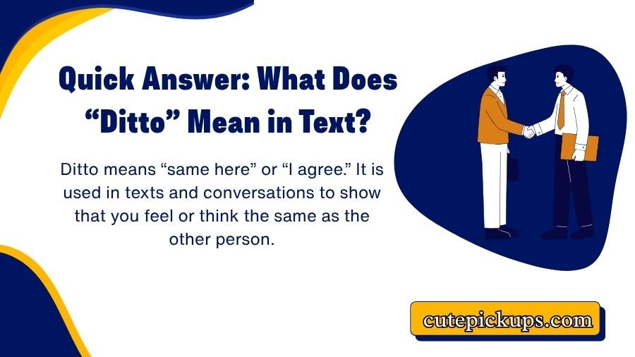 Ditto Meaning in Text