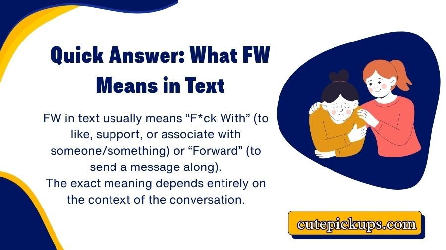 FW Meaning in Text