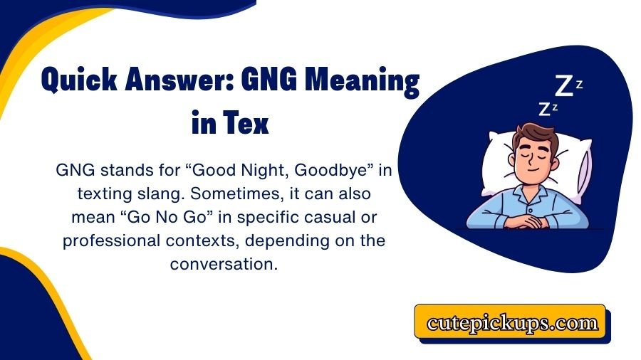 GNG Meaning in Text