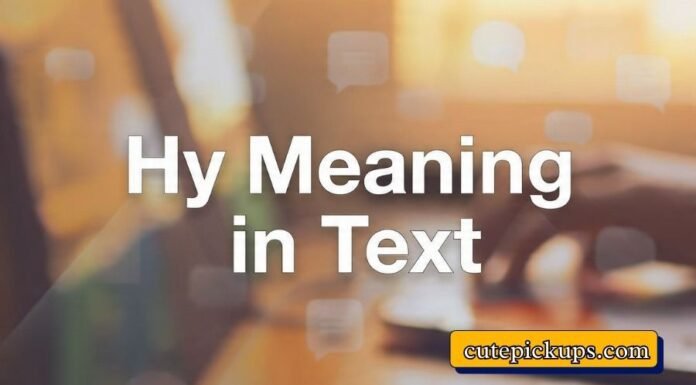 Hy Meaning in Text Hy Meaning in Text