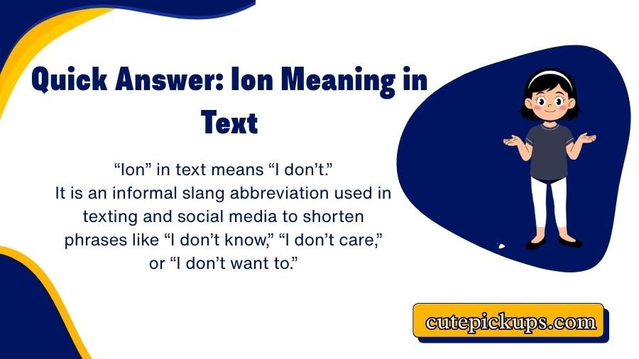 Ion Meaning in Text