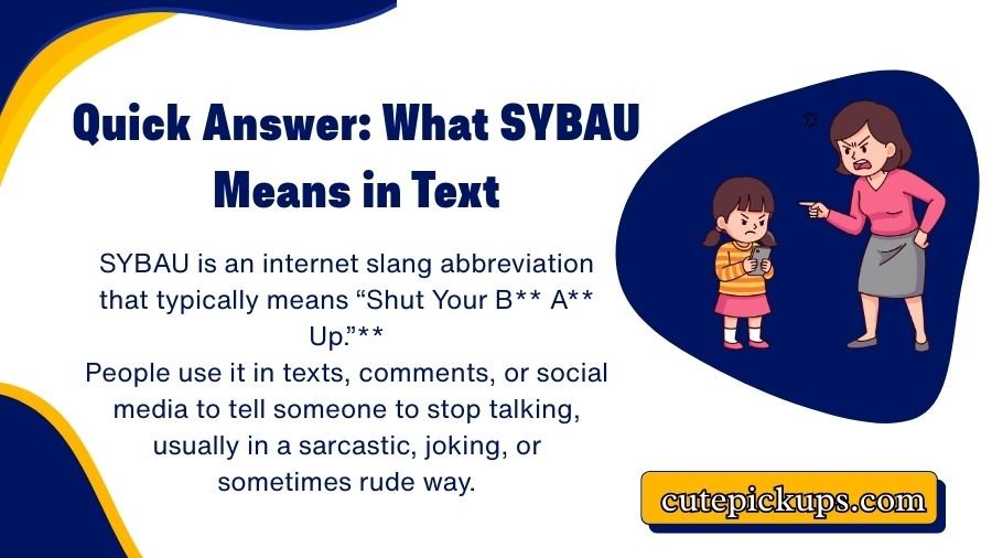 SYBAU Meaning in Text