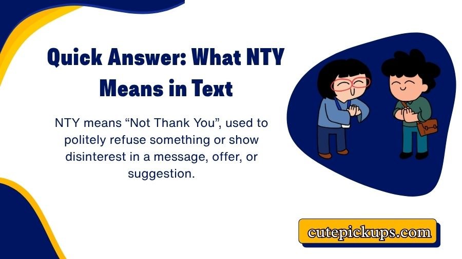 What Does NTY Mean in Text