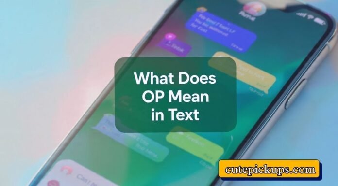 What Does OP Mean in Text What Does OP Mean in Text