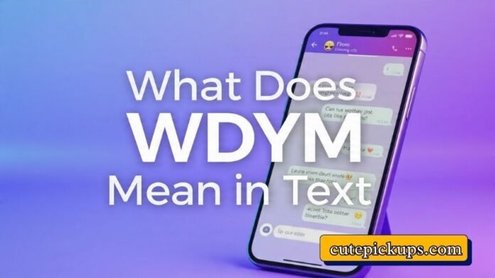 What Does WDYM Mean in Text What Does WDYM Mean in Text
