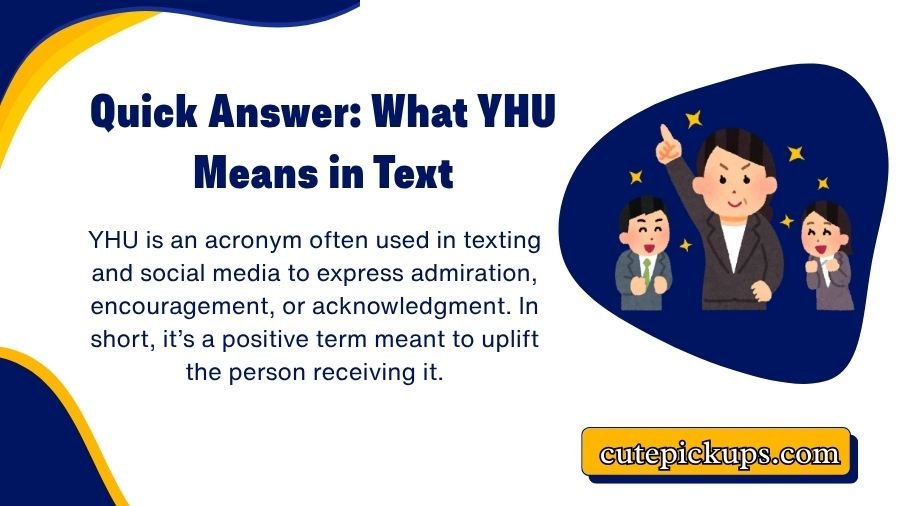 What Does YHU Mean in Text