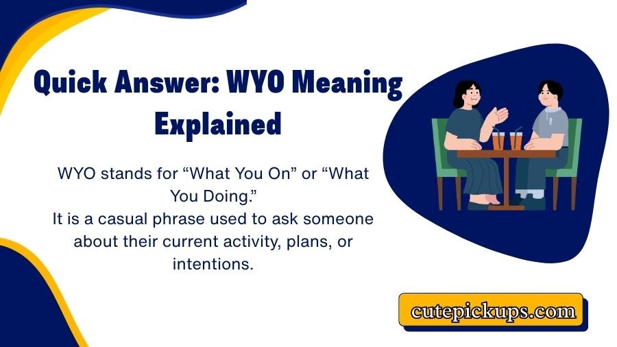 WYO Meaning in Text