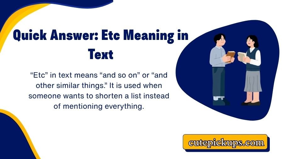 Etc Mean in Text