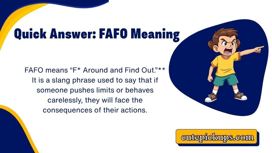 FAFO Meaning