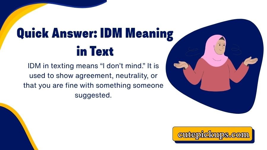 IDM Meaning in Text