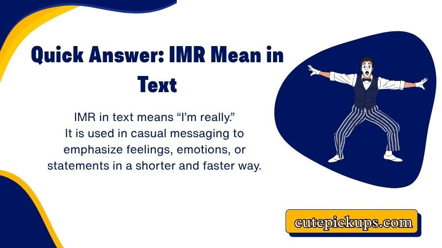 IMR Mean in Text