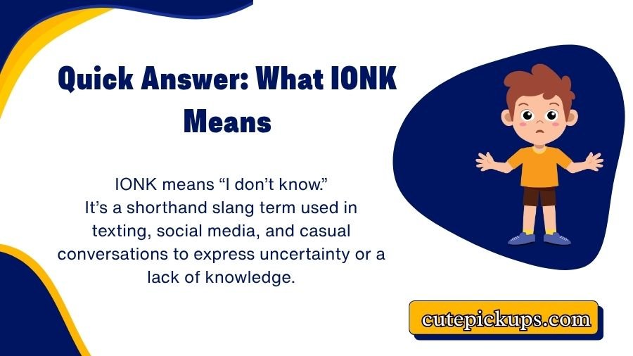 IONK Meaning