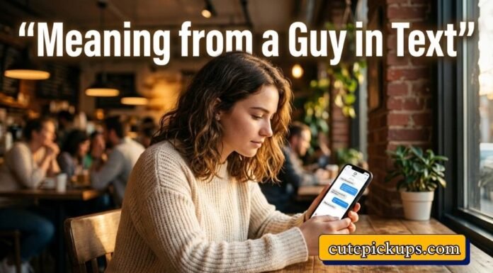 Meaning from a Guy in Text Meaning from a Guy in Text