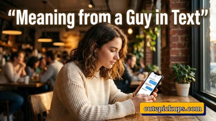 Meaning from a Guy in Text