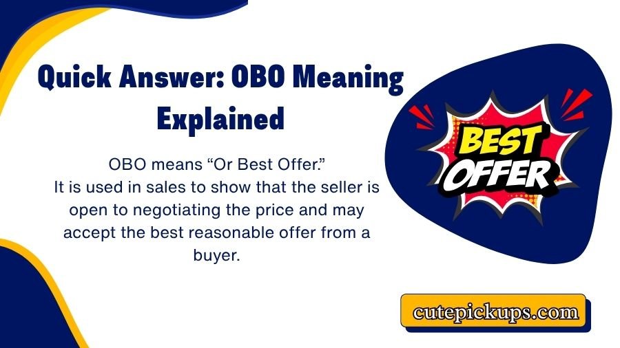 OBO Meaning