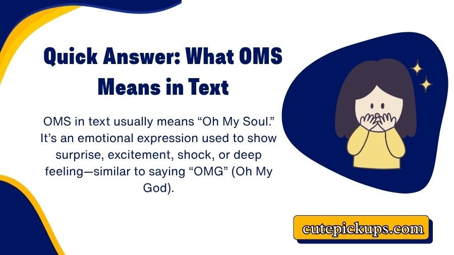 OMS Meaning in Text