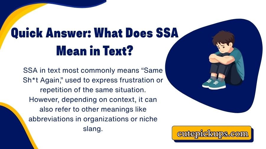 SSA Meaning in Text
