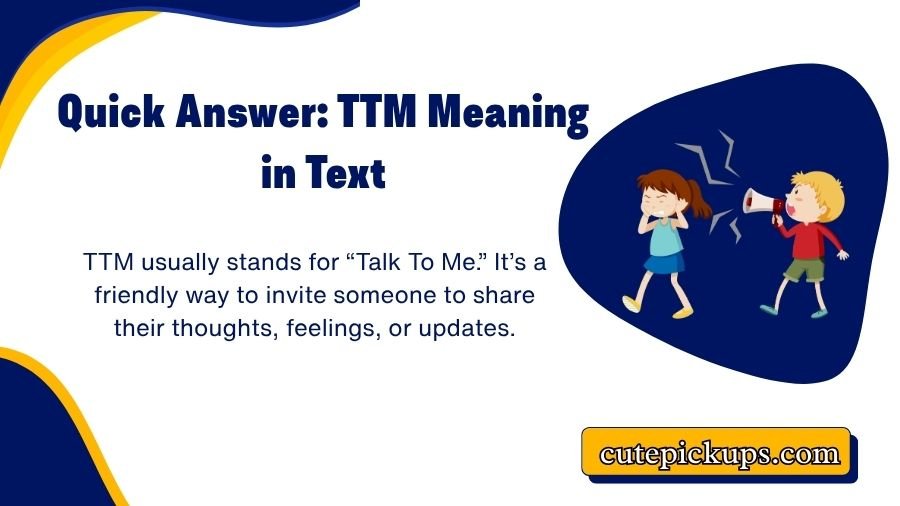 TTM Meaning in Text