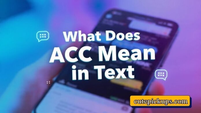 What Does ACC Mean in Text What Does ACC Mean in Text