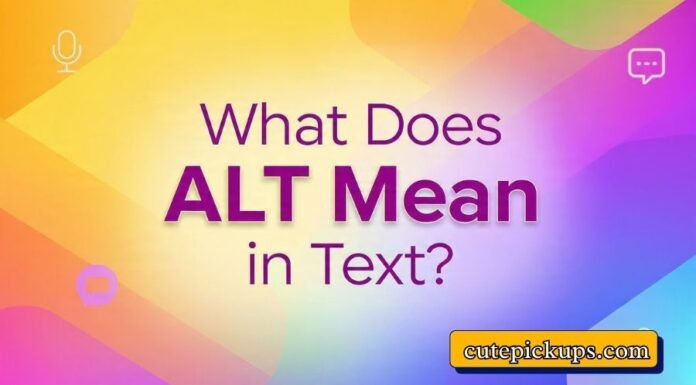 What Does ALT Mean in Text What Does ALT Mean in Text