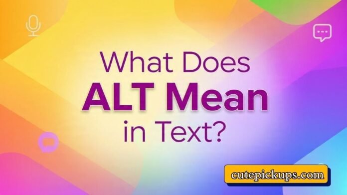 What Does ALT Mean in Text What Does ALT Mean in Text